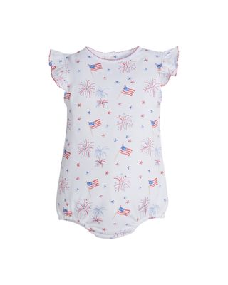 Printed Angel Sleeve Bubble - Flags