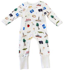 Louisiana Kids Organic Cotton Zip-Up PJ