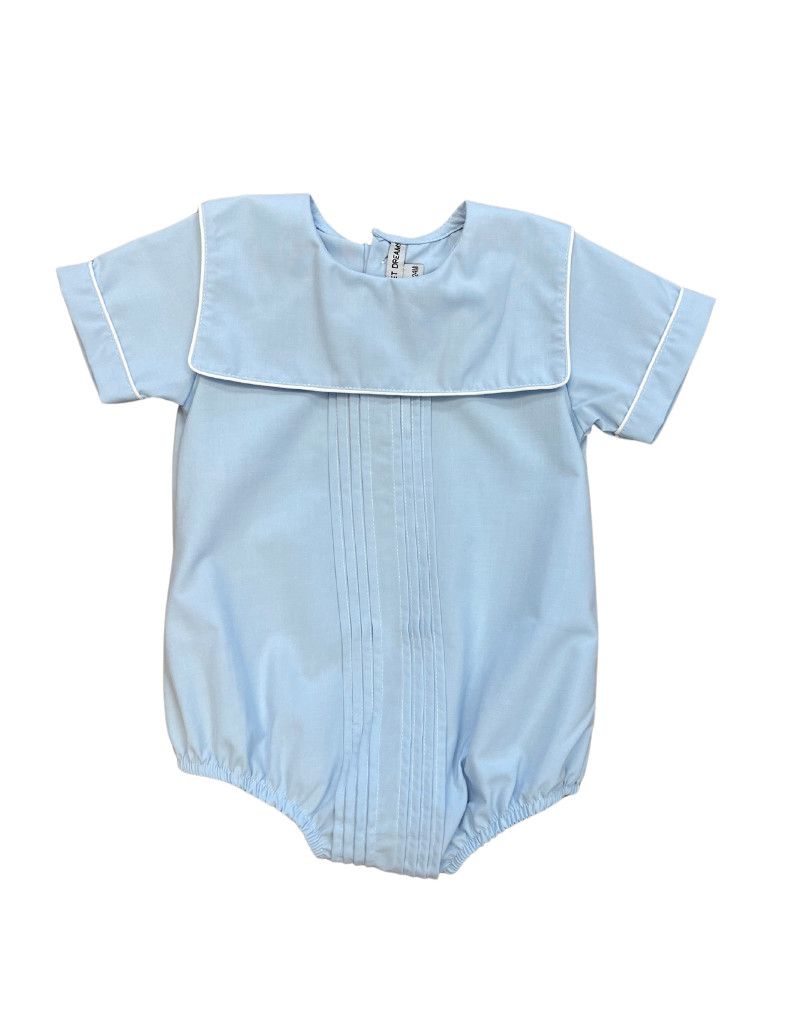 Pleated Blue Boy Bubble