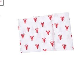 Lobster Muslin Swaddle Blanket