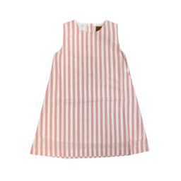 Saige A-line Dress - Pink Stripe