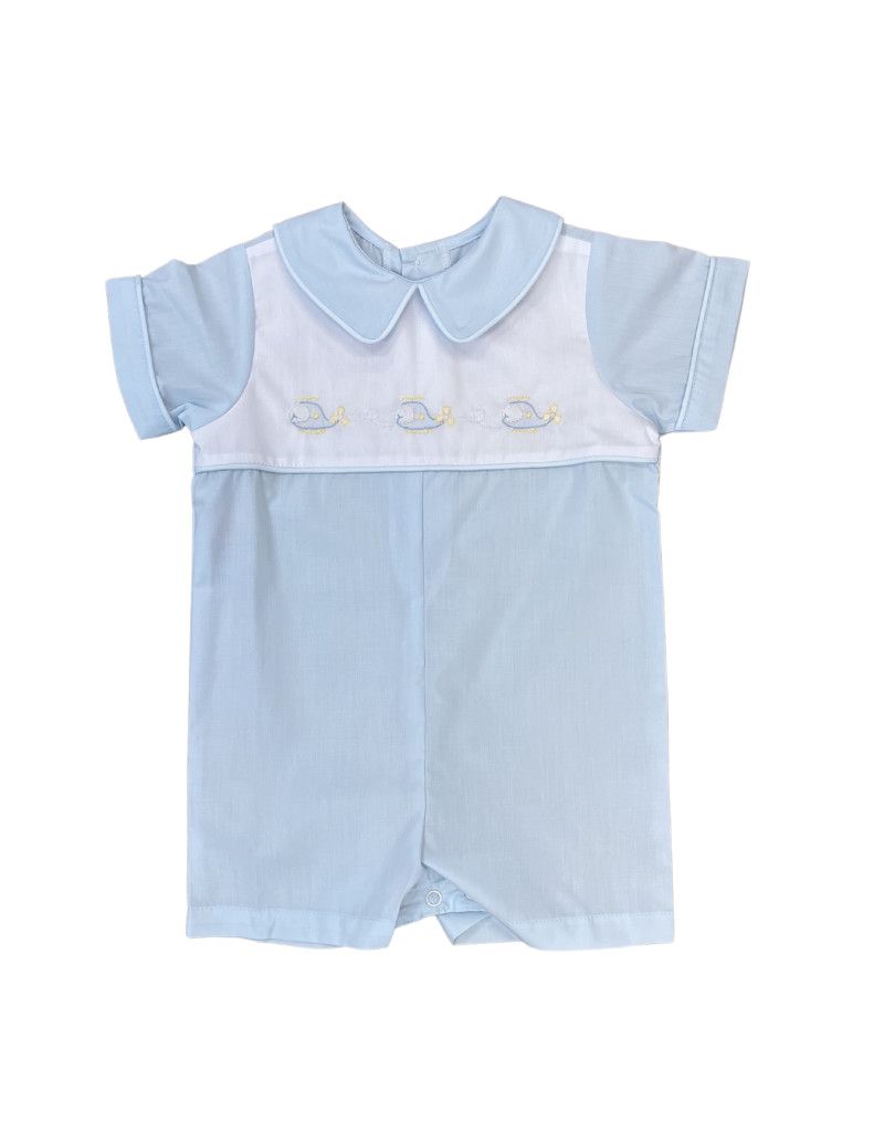 Blue Marshall Romper, Airplanes