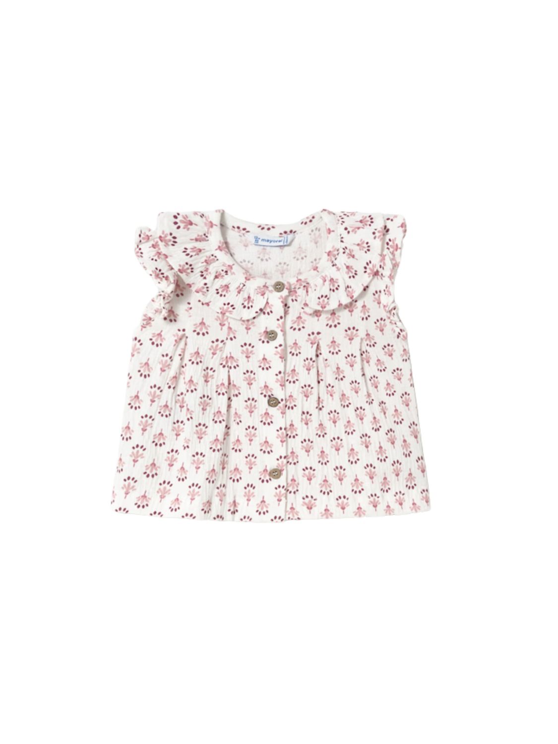 Printed Blouse, Blush
