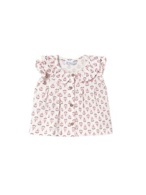 Printed Blouse, Blush