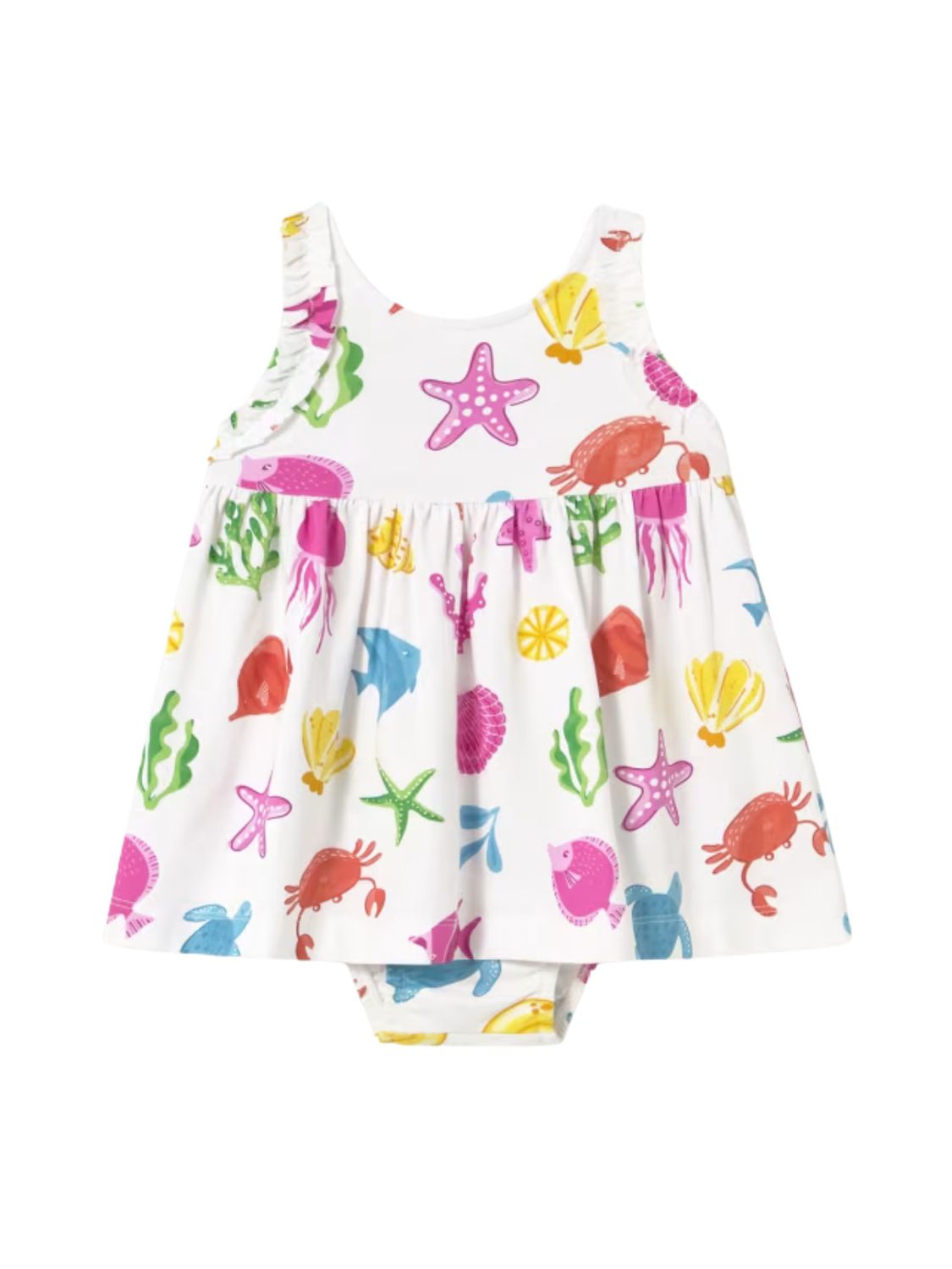 Printed Dress, Fucsia
