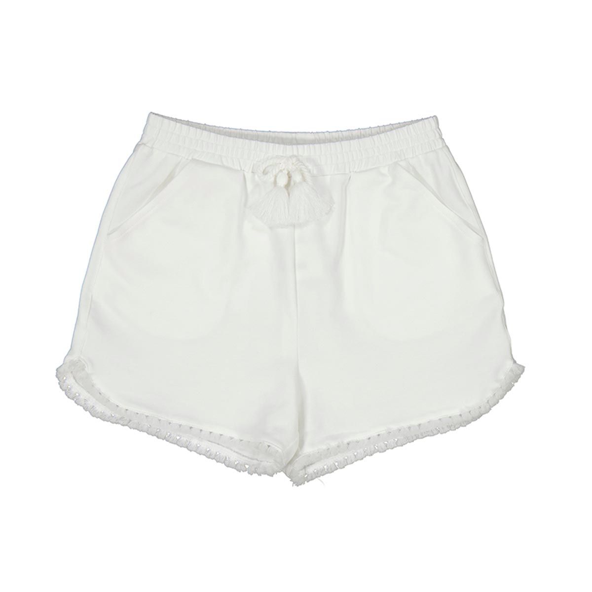 Chenille Shorts White