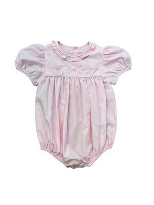 Pink Bubble w Ruffle Collar, Flowers