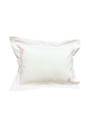 Pink Cross Stitch Pillow With Insert 12x16