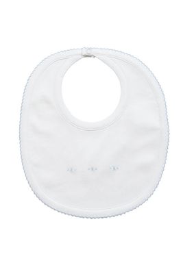 Proper Pima Bib, White with Blue