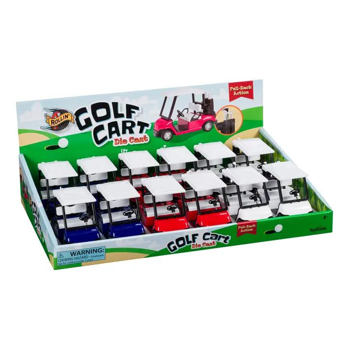 Rollin Pull-Back Golf Cart Toy Car