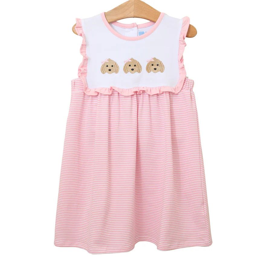 Puppy Trio Embr Dress