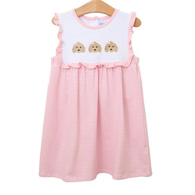 Puppy Trio Embr Dress