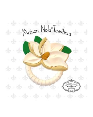 Magnolia Silicone Teether Yellow