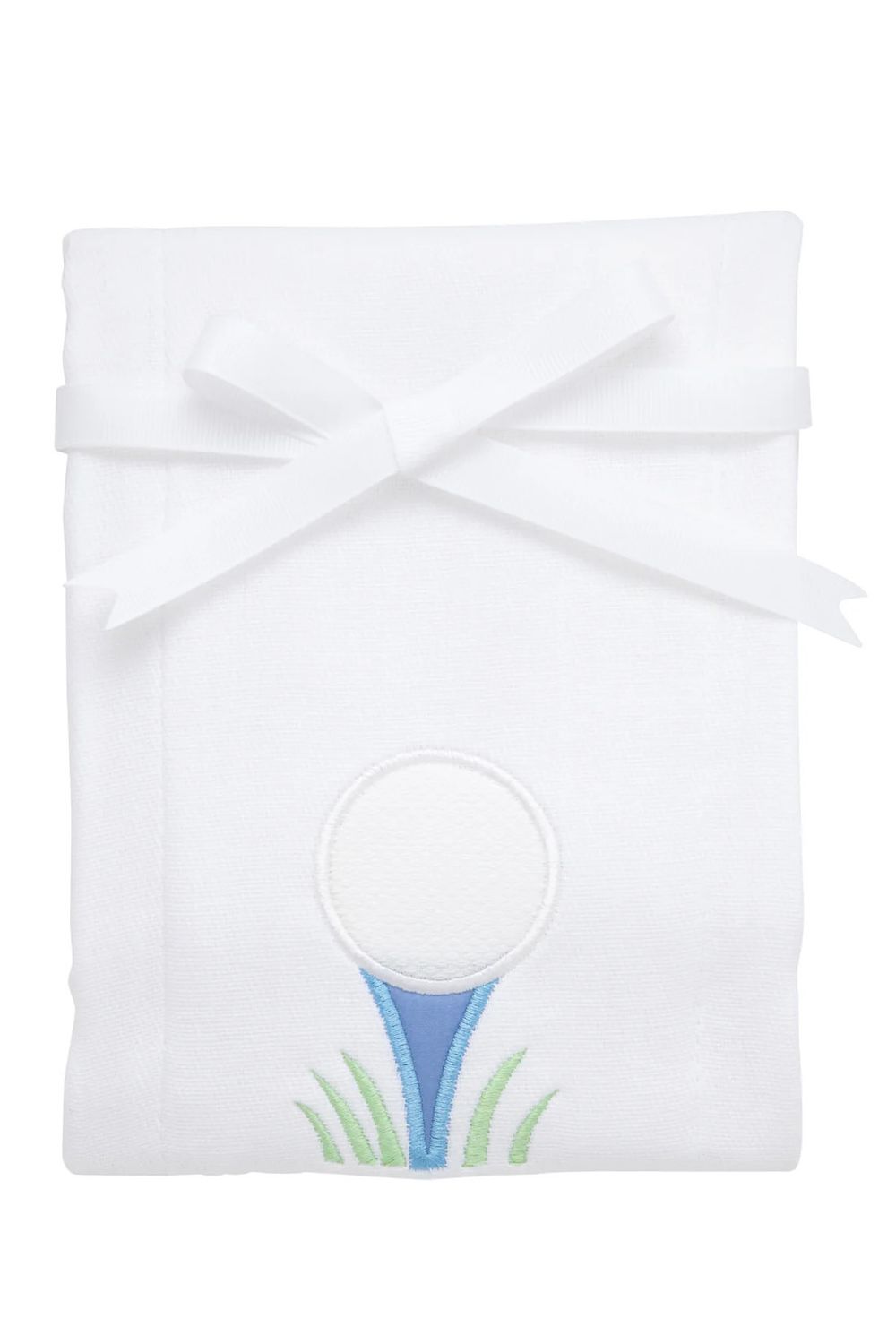 Golf Applique Burp, Blue