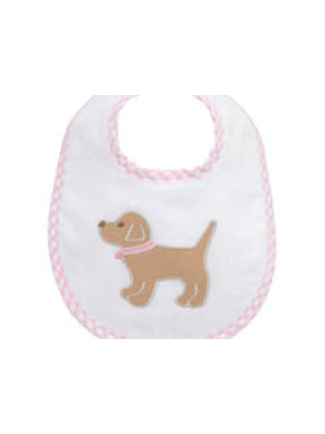 Medium Bib, Pink Lab Puppy