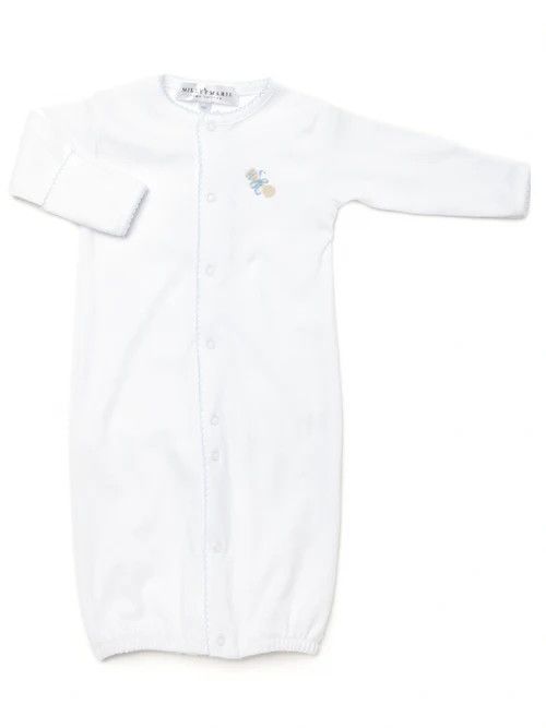 Blue Heirloom Rattle Pima Conv Gown