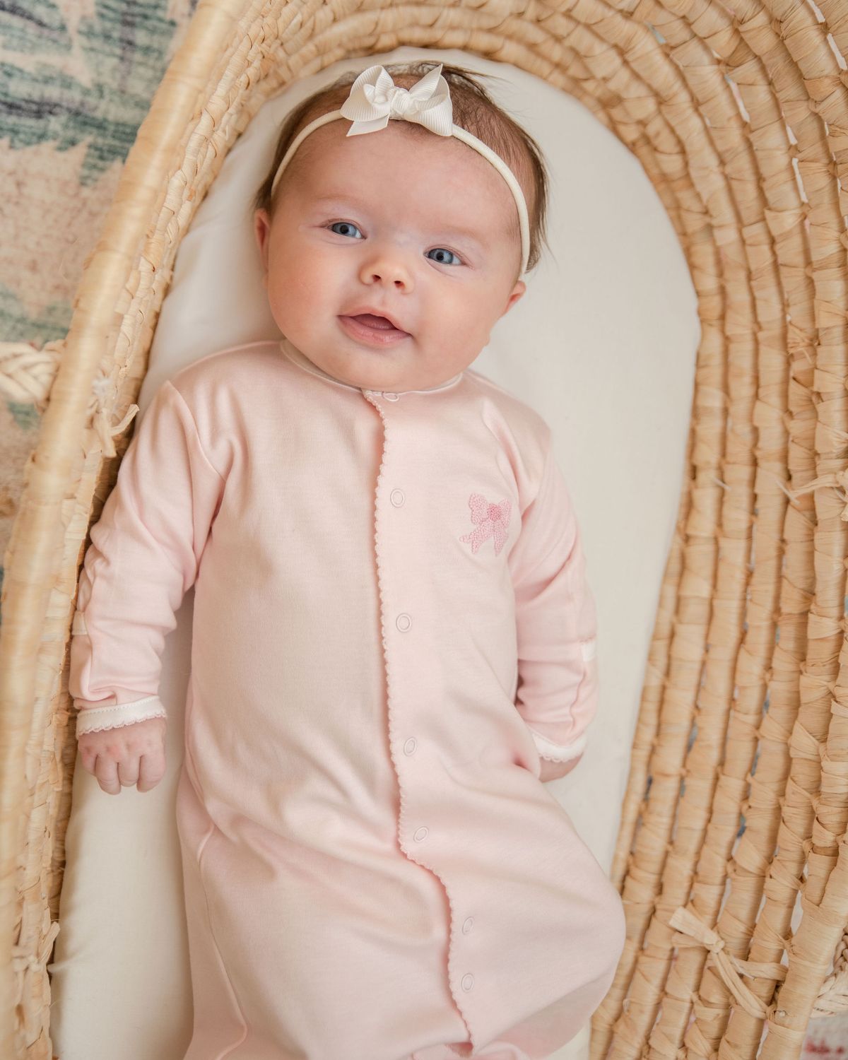 Classic Bow Pima Conv Gown, Pink