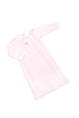 Classic Bow Pima Day Gown, Pink