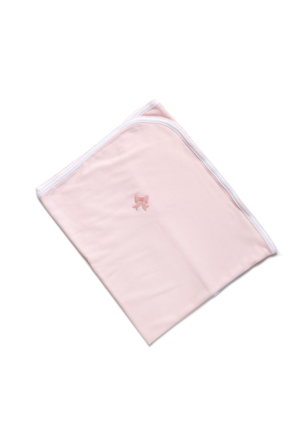 Classic Bow Baby Blanket, Pink