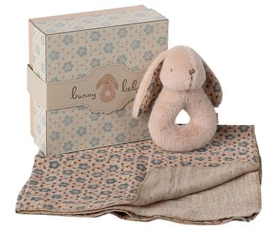 Bunny Rattle Set, Powder