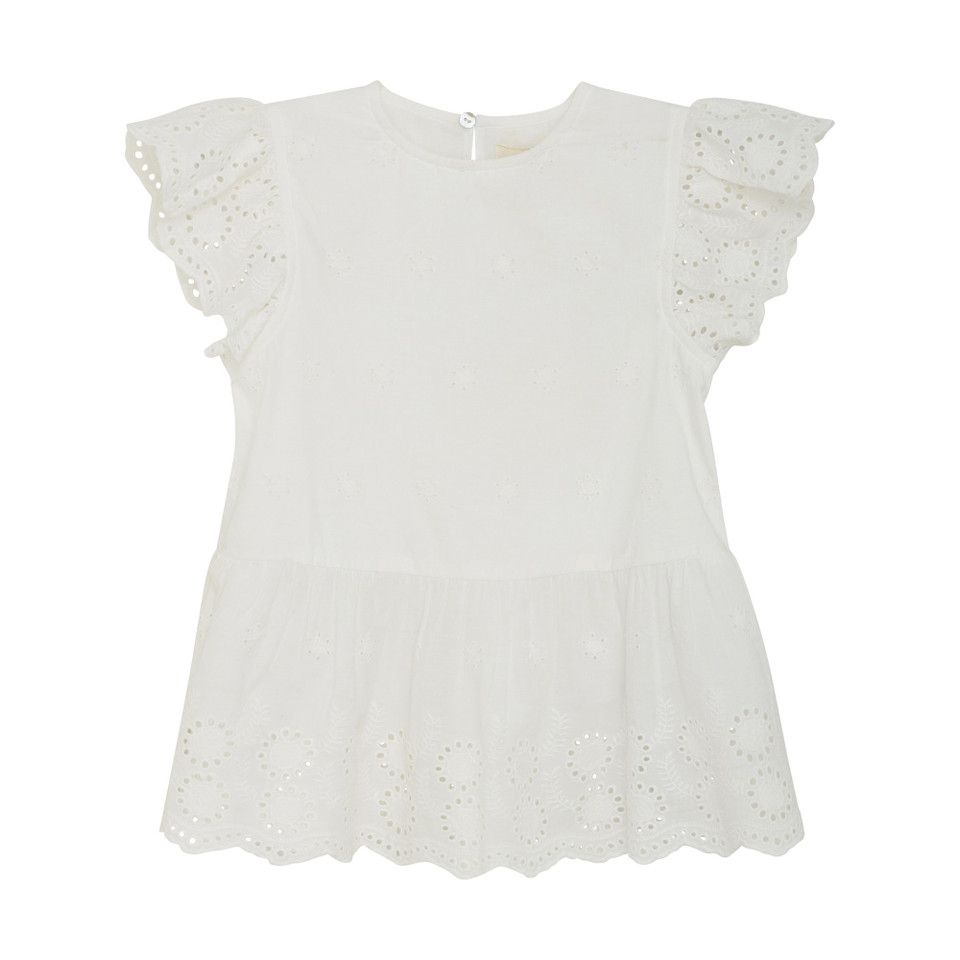 White Crochet Top
