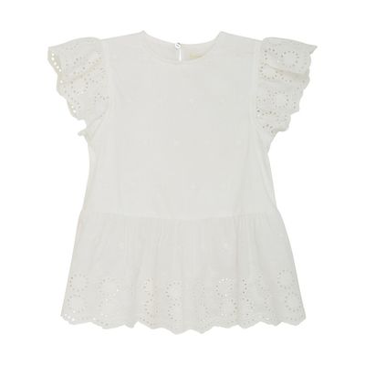 White Crochet Top