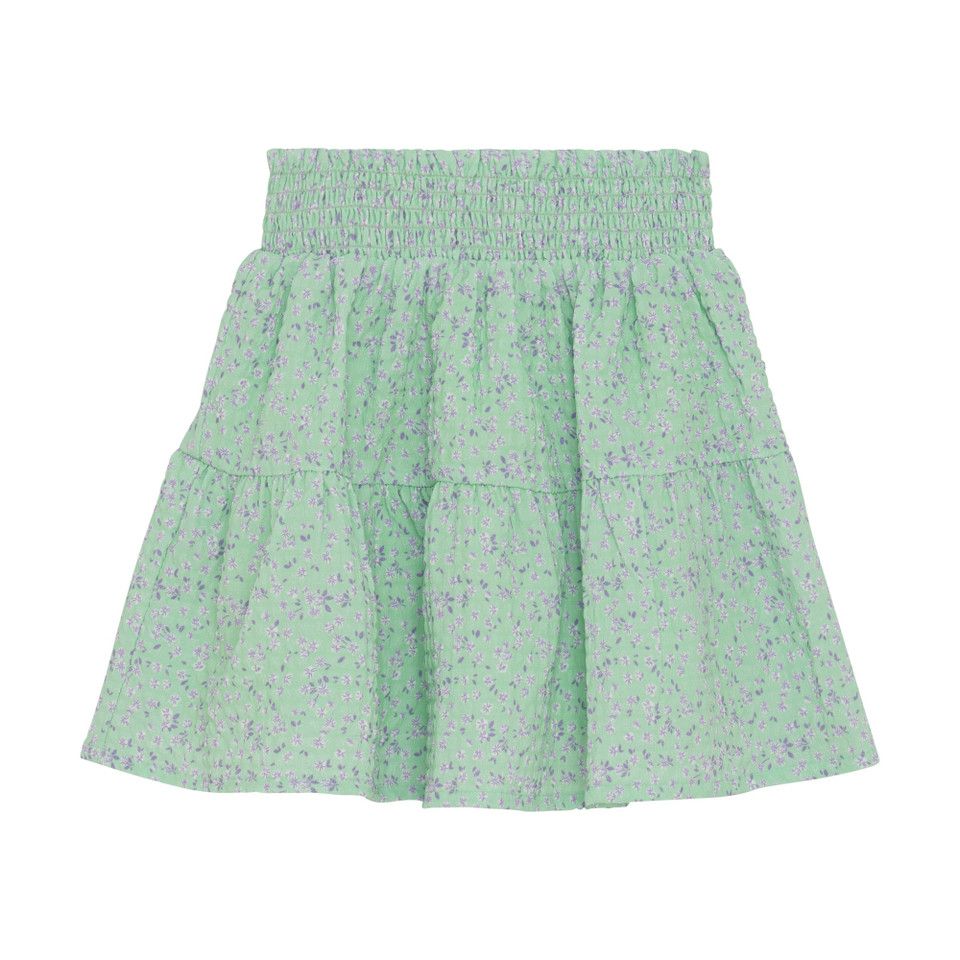 Skirt Small Flowers, Green