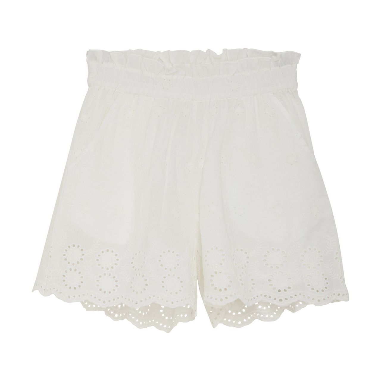 Crochet Shorts, White