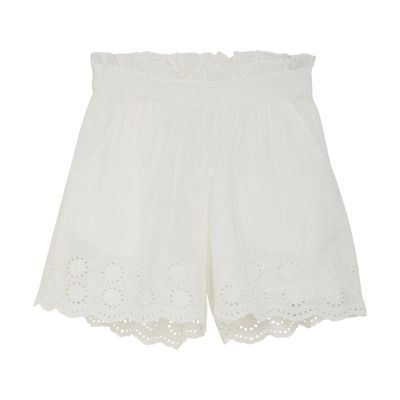 Crochet Shorts, White