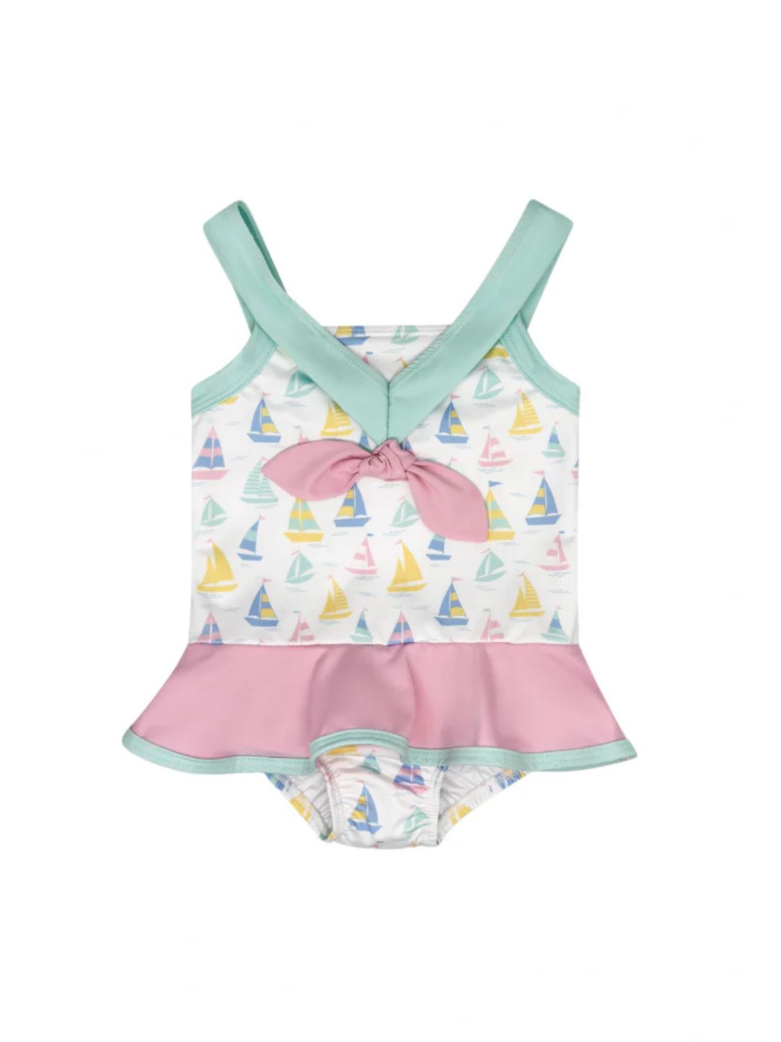 Nora Swimsuit, Seahaven Sailboat, Poolside Pink