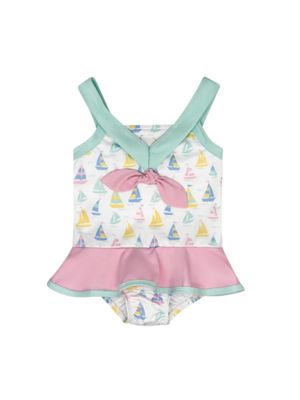 Nora Swimsuit, Seahaven Sailboat, Poolside Pink