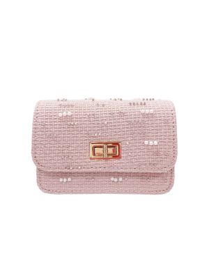 Embellished Tweed Purse