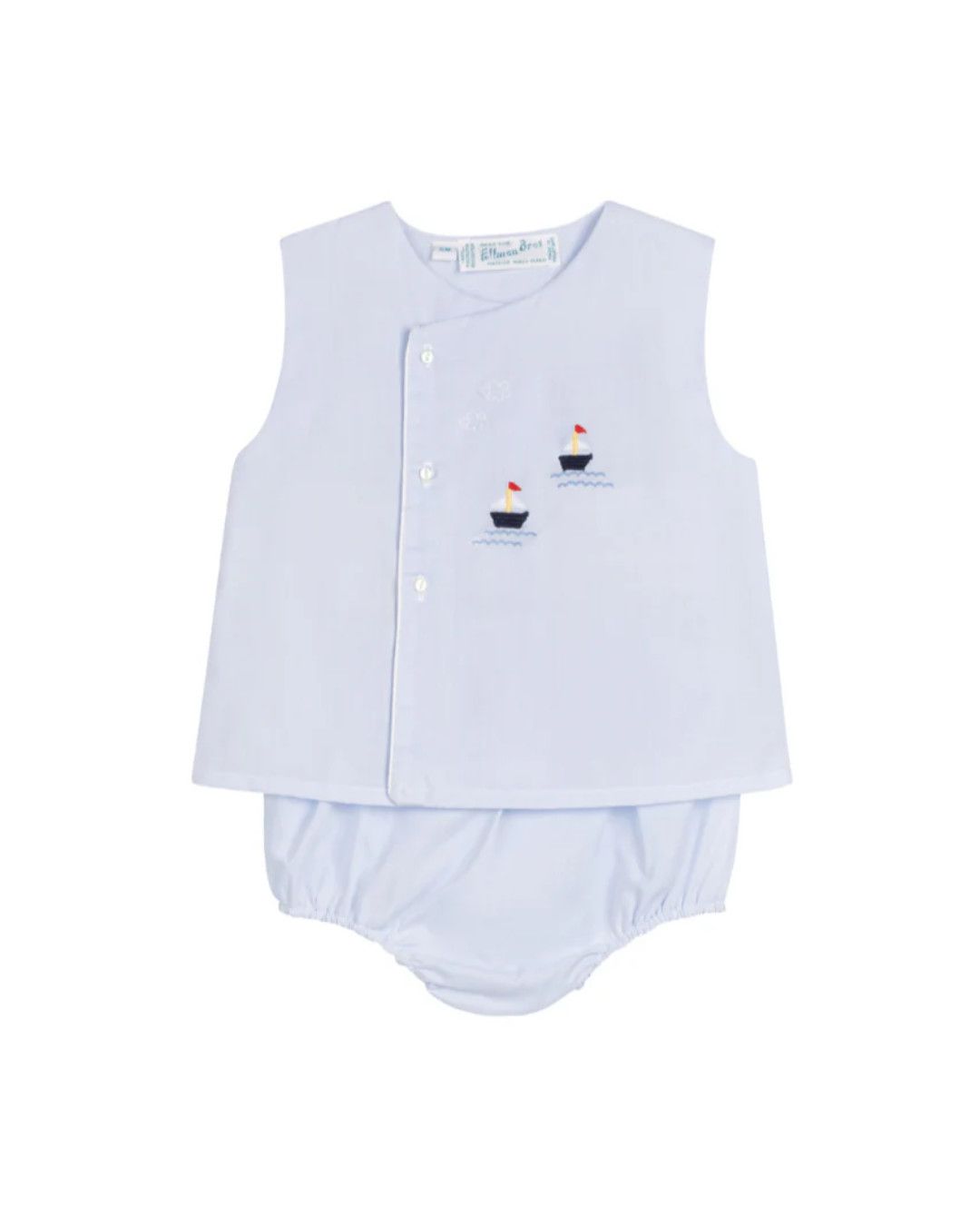 Blue Nautical Diaper Set, Size: NB