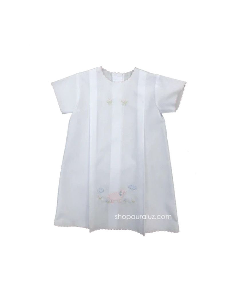 White/Pink Lamb Daygown