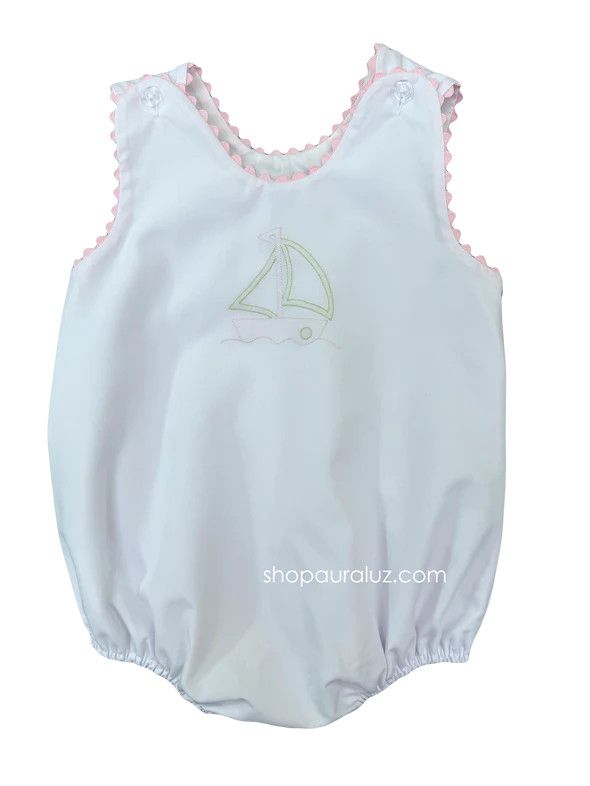 White/Pink Bubble, Sailboat