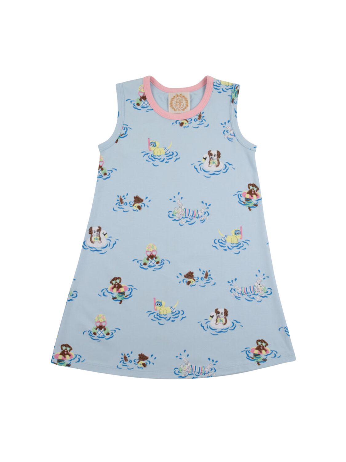 Sleeveless Polly Play Dress, Doggy Paddle