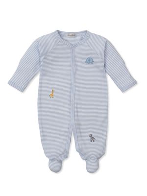 Light Blue Stripe Footie, Safari Wild