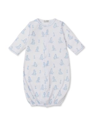 Giraffe Grace Printed Converter Gown, Light Blue