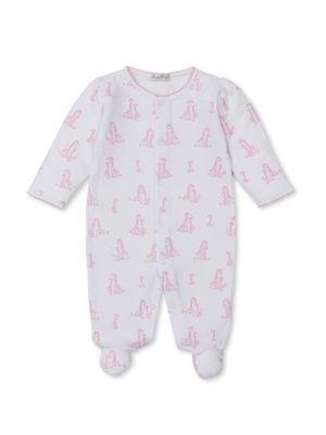 Giraffe Grace Printed Footie, Pink