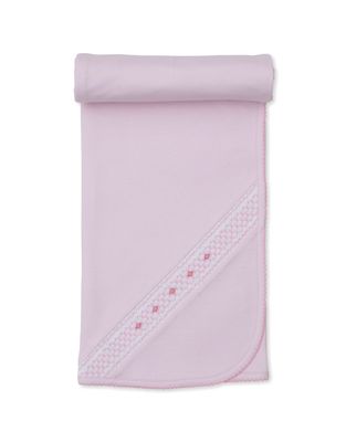 CLB Fall 25 Blanket w/ Hand Smock, Pink