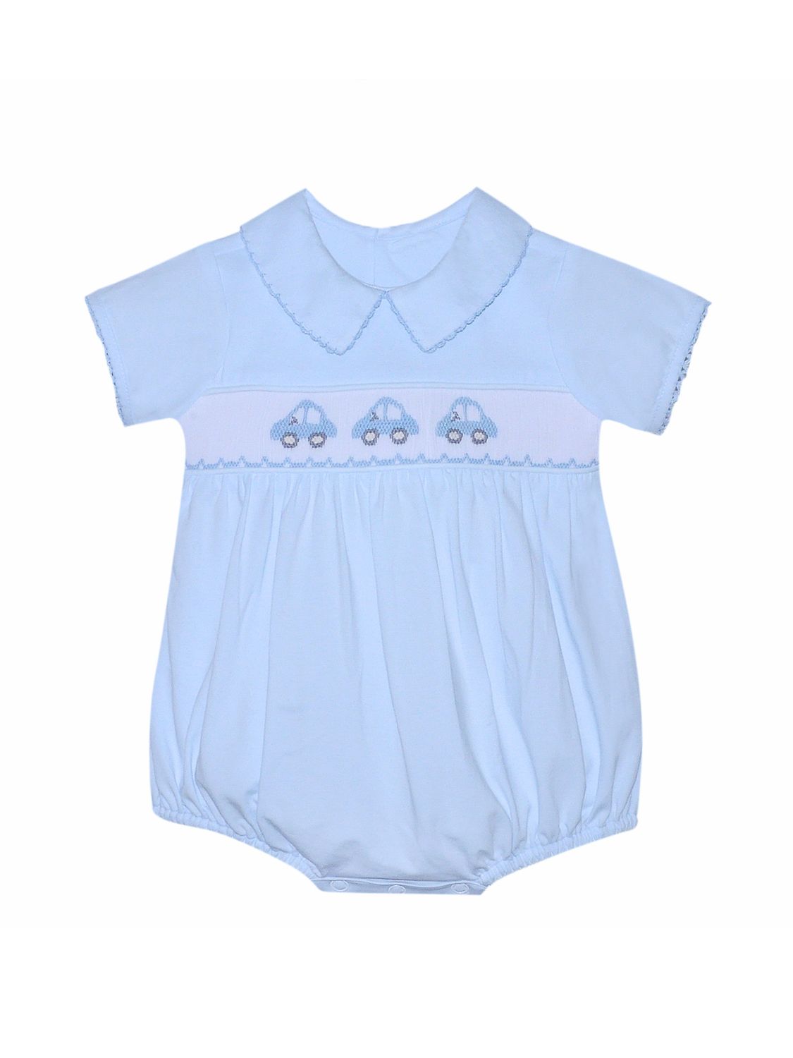 Blue Bryn Bubble, Smocked Cars