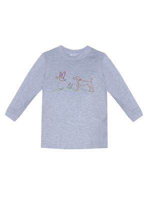 Houston Grey Shirt, Dog w/ Mallard Duck