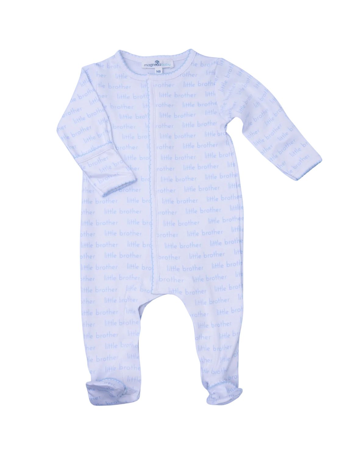 Little Brother SS25 Printed Zipper Footie