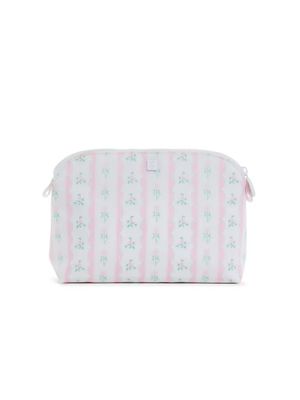 Goodie Cosmetic Bag - Ribbon Floral Pink