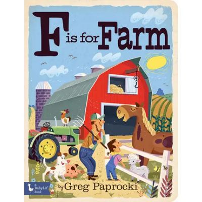 F is For Farm Board Book