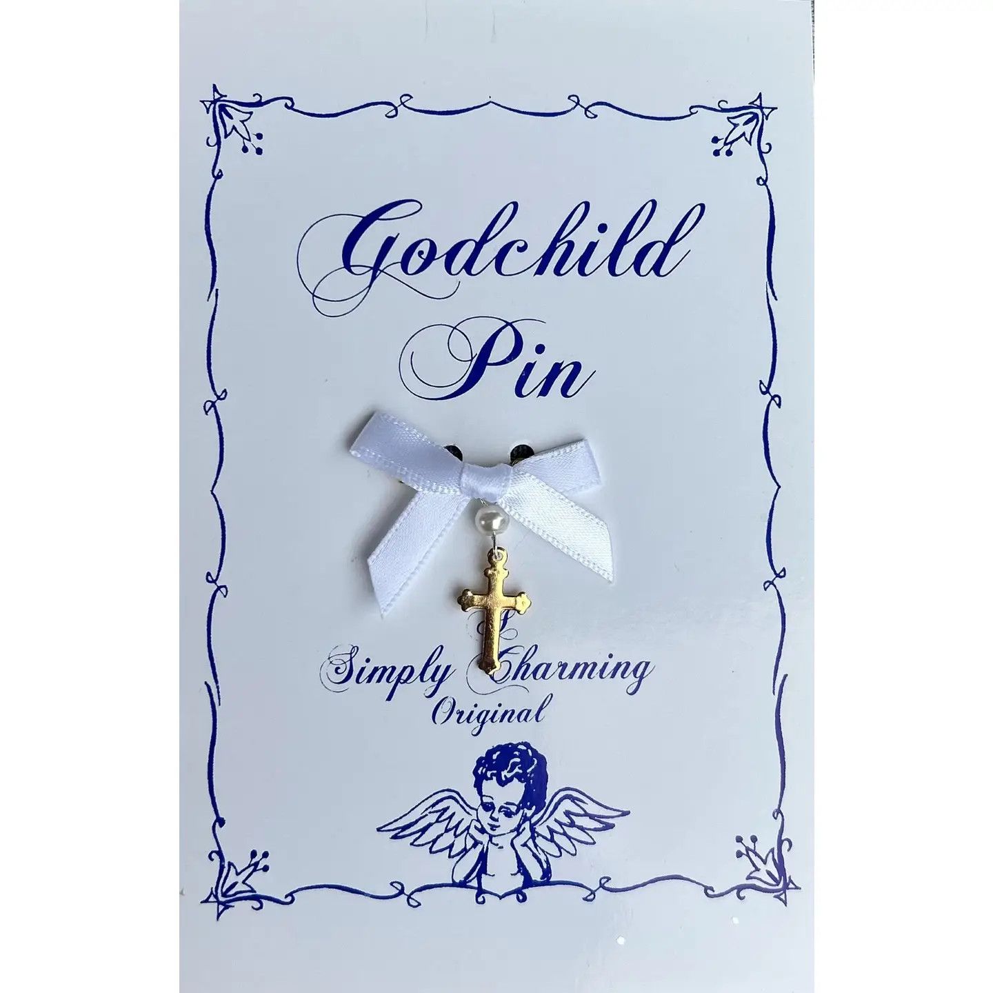 God Child Pin W/Gold Cross
