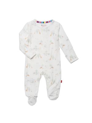 White Serene Safari Footie