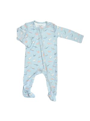 Zippered Footie Gone Fishin&#39;
