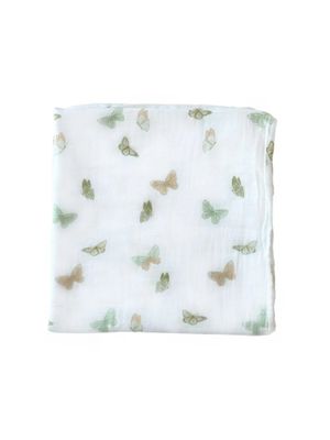Bamboo Muslin Swaddle Blanket - Butterflies