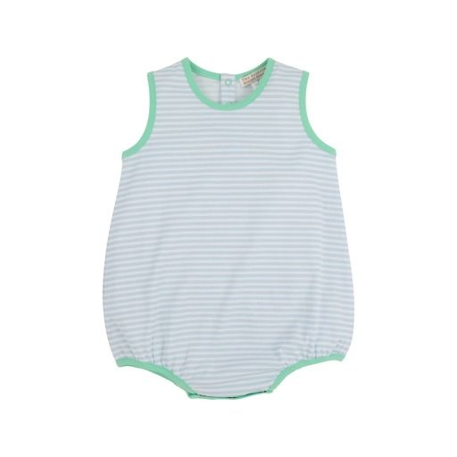 Patton Play Pima Bubble, Pima Buckhead Blue Stripe, Size: 0/3m